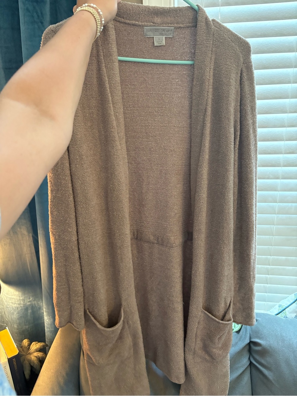 Barefoot dreams light drown cardigan - Picture 3 of 7